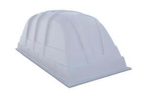 Plastlock Jaxal 3310x1560x1250 mm (GRÅ, mech. 2 fjädrar L182)